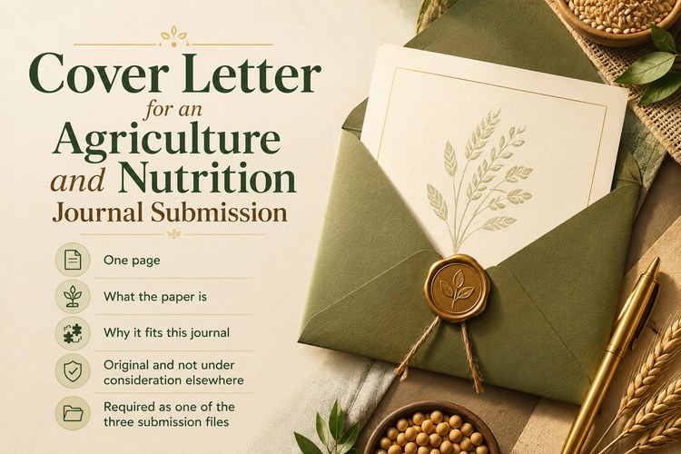 Cover Letter for an Agriculture and Nutrition Journal Submission