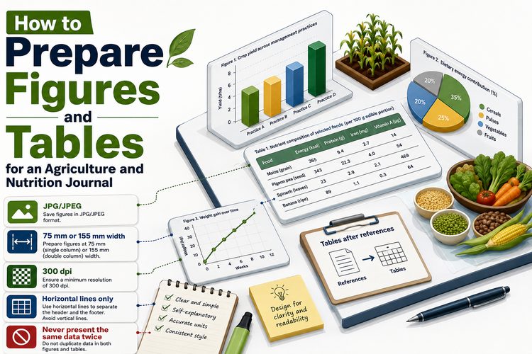 How to Prepare Figures and Tables for an Agriculture and Nutrition Journal