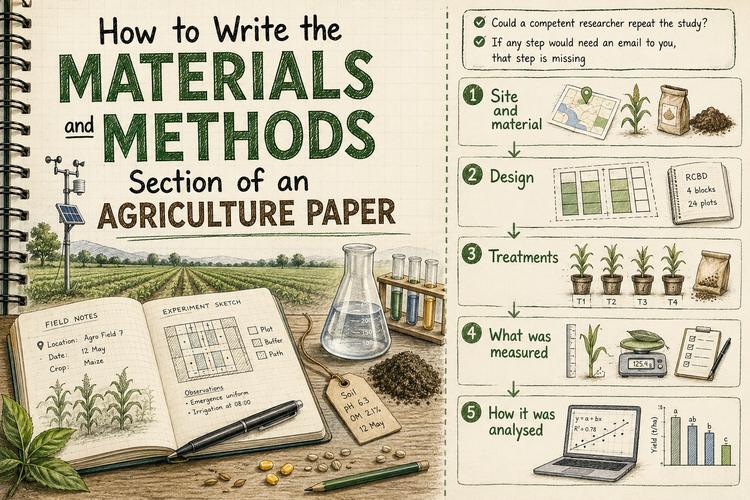 How to Write the Materials and Methods Section of an Agriculture Paper